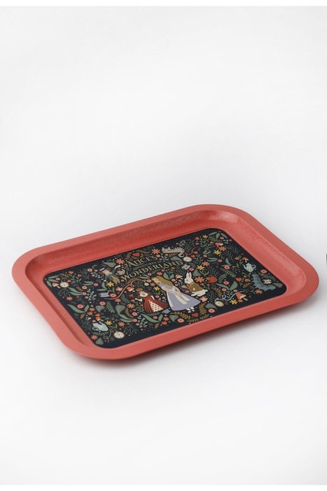 Hermia EE1619A Bandeja de Metal Plata 23.3 x 30.7 cm Decoración Hogar